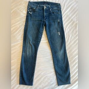 Mother Jeans Size 26 The Looker Dark Graffiti Size 26 Stretch Denim